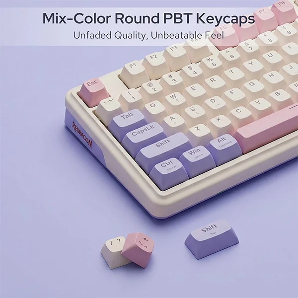 Redragon K768 Tri-mode Wireless Gasket RGB Gaming Keyboard (Lilac Land)