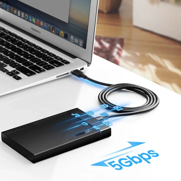 Ugreen Cable Data 2M USB-C Male To USB 3.0 3A (20884)