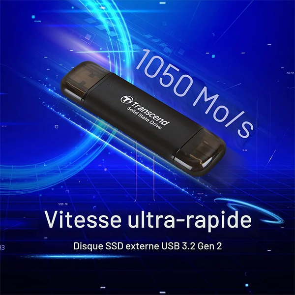 Transcend 2To ESD310 Clé USB SSD Portable