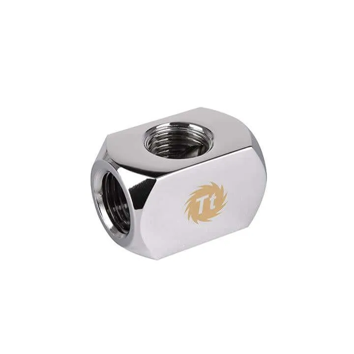 WATERCOOLING CONNECTEUR THERMALTAKE G1/4" ADAPTATEUR 4-WAY CHROME PACIFIC