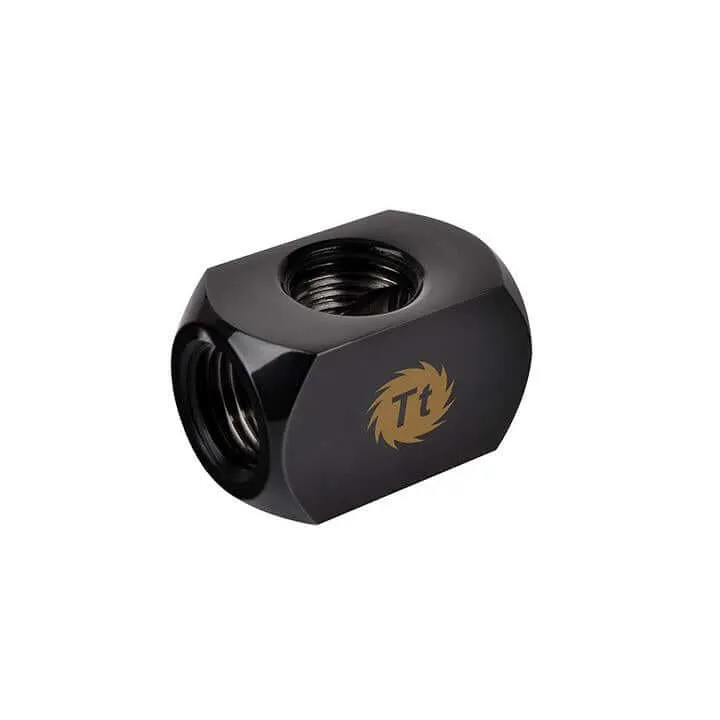 WATERCOOLING CONNECTEUR THERMALTAKE G1/4" ADAPTATEUR 4-WAY BLACK PACIFIC