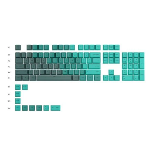 Set de Keycaps Glorious PBT Rain Forest (114 piezas)