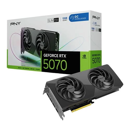 Tarjeta gráfica PNY GeForce RTX 5070 SLIM OC 12GB GDDR7