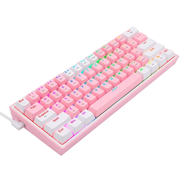 Redragon K616 Fizz PRO 60% Wireless RGB Red Switches (Pink/White)