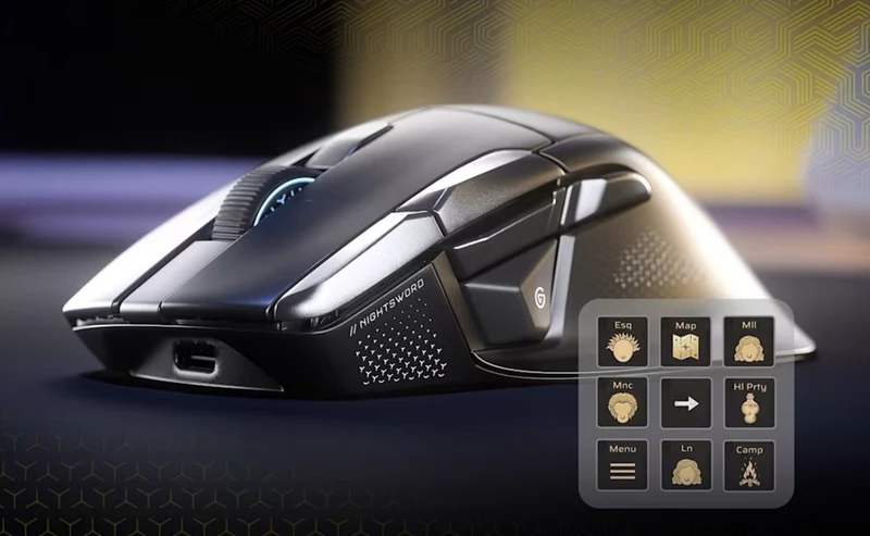 Mouse Corsair NIGHTSWORD v2 Inalámbrico Gaming Negro