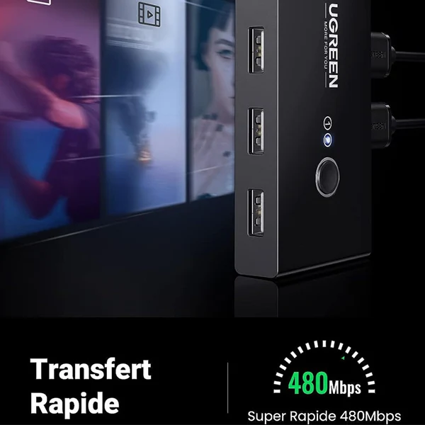 Ugreen Switch Commutateur 2x4 USB 2.0 (30767)