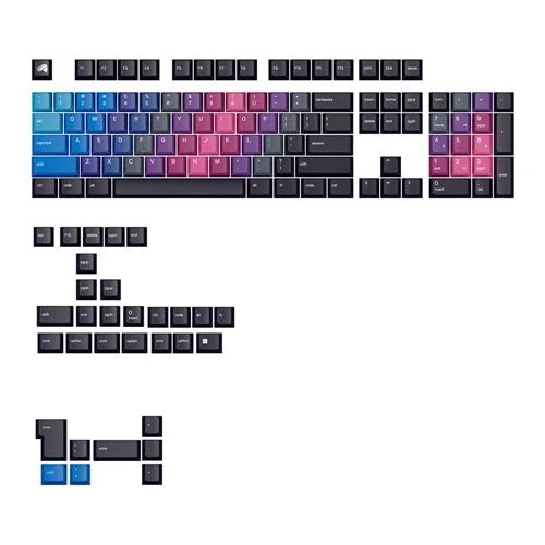 Set de Keycaps Glorious GPBT Custom Afterparty (135 piezas)