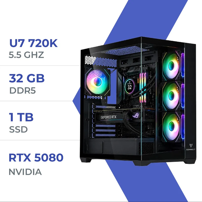 PC Gamer Techspace Ultra 7 270K/1TB SSD/32GB/RTX 5080 16GB