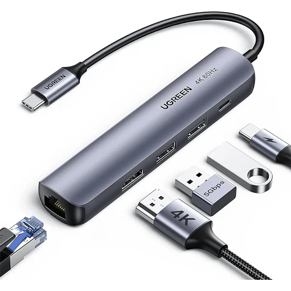 Ugreen Hub USB-C 5 en 1 (HDMI 4K@60Hz, PD 100W)(10919)