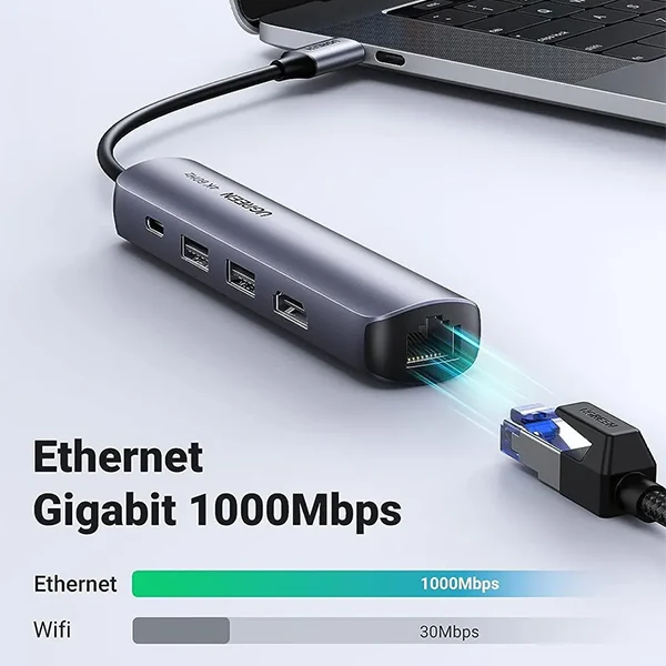Ugreen Hub USB-C 5 en 1 (HDMI 4K@60Hz, PD 100W)(10919)
