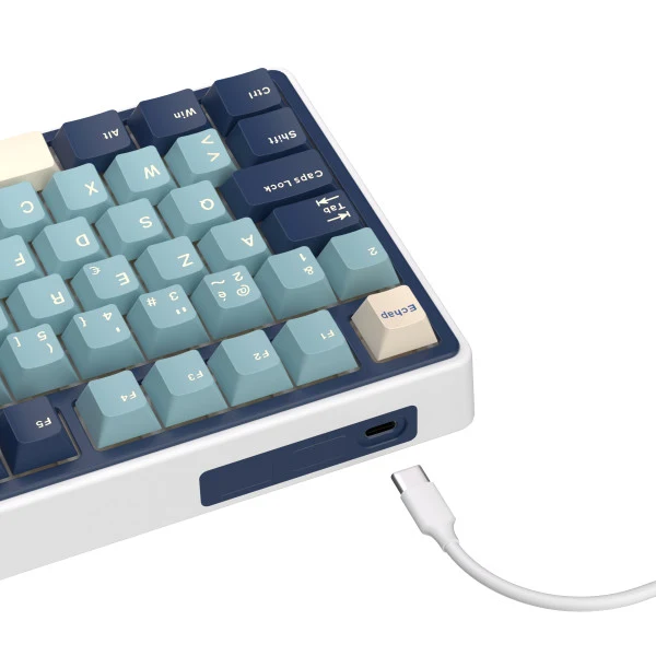 Royal Kludge R75 Forest Blue K Silver Switch (FR Azerty)
