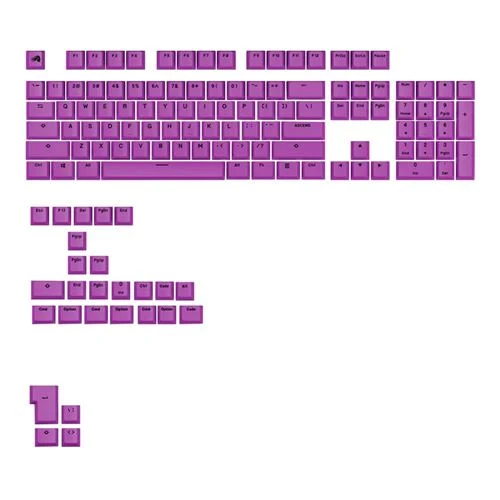 Set de Keycaps Glorious GPBT Basics - Epic Purple (131 piezas)