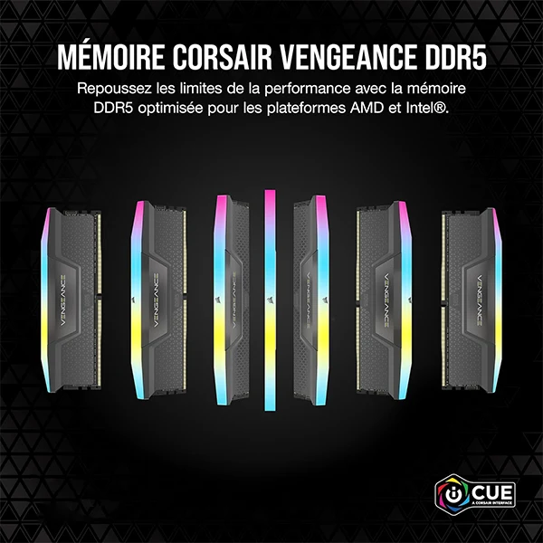 Corsair Vengeance RGB DDR5 16Go 6000 MHz CL36