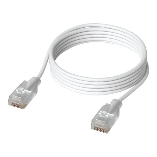 Cable de Red Ubiquiti UniFi Etherlighting Cat6 1m con LED - Blanco