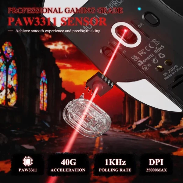ATTACK SHARK V3 Pro (White)