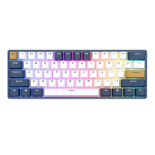 Royal Kludge RK61Plus Klein Blue Sky Cyan Switch (US Qwerty)