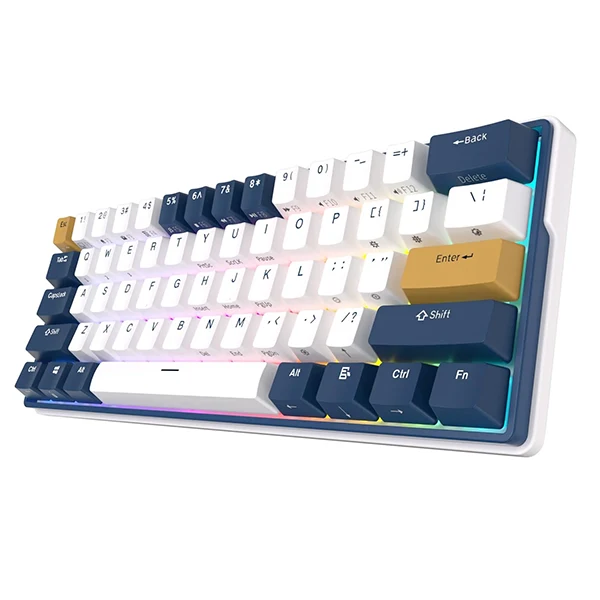 Royal Kludge RK61Plus Klein Blue Sky Cyan Switch (US Qwerty)