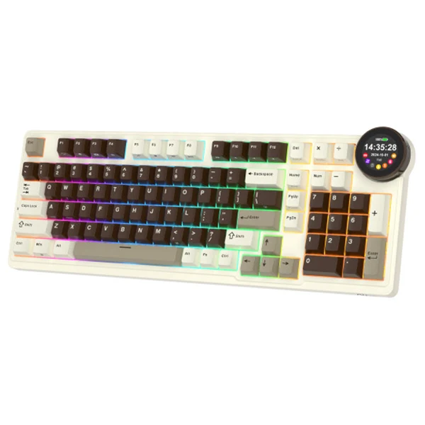 Royal Kludge RK N99 Mocha Grey Violet Switch (US Qwerty)