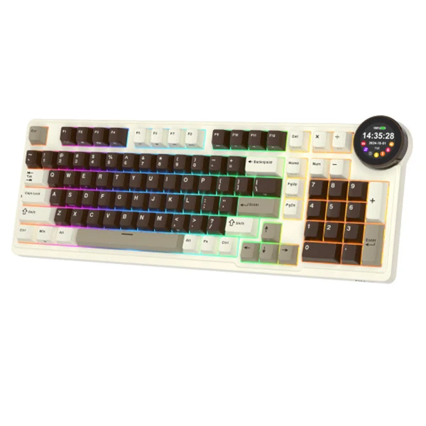 Royal Kludge RK N99 Mocha Grey Beige Switch (US Qwerty)