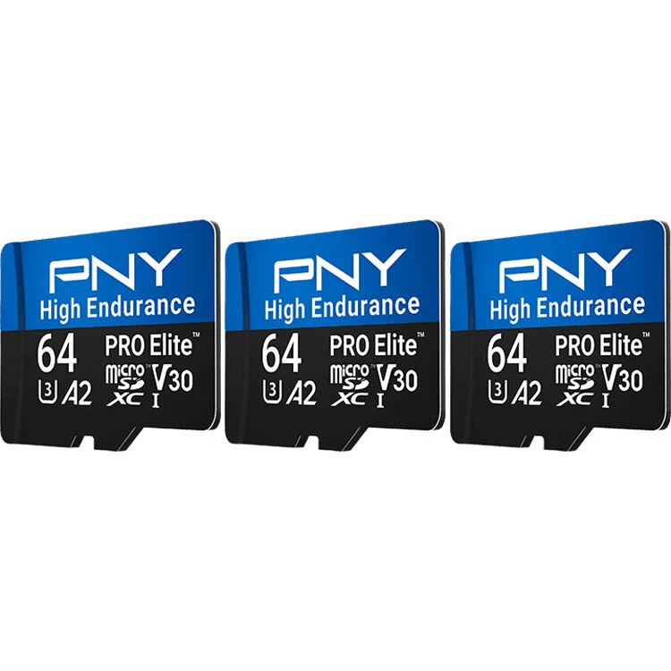 Tarjeta PNY 64GB PRO Elite High Endurance microSDXC con SD Adapter ()