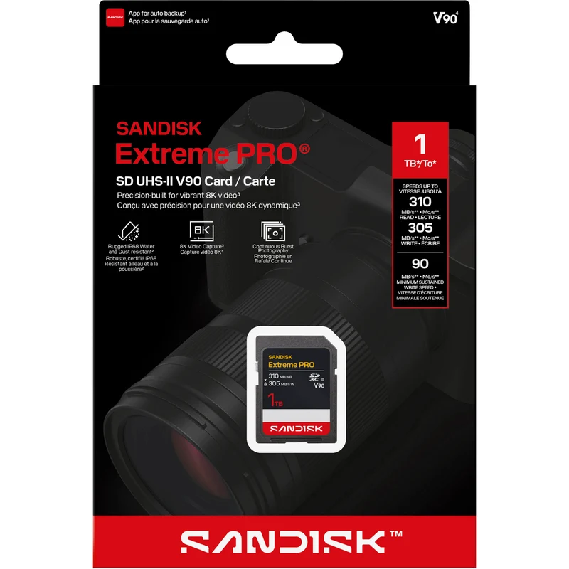 Tarjeta SanDisk 1TB Extreme PRO UHS-II SDXC