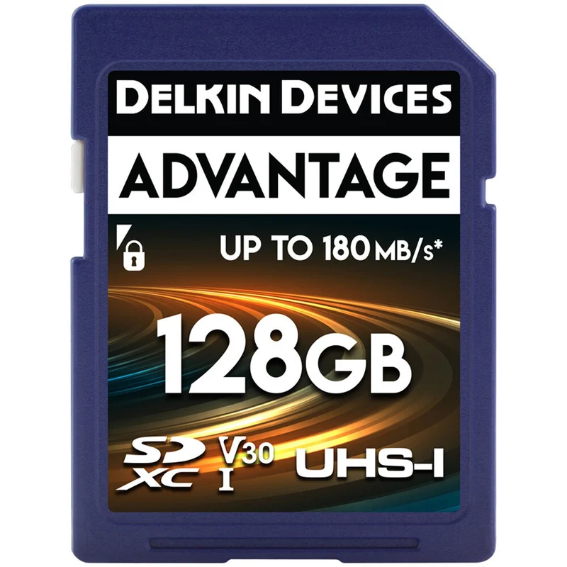 Tarjeta Delkin Devices 128GB ADVANTAGE UHS-I SDXC