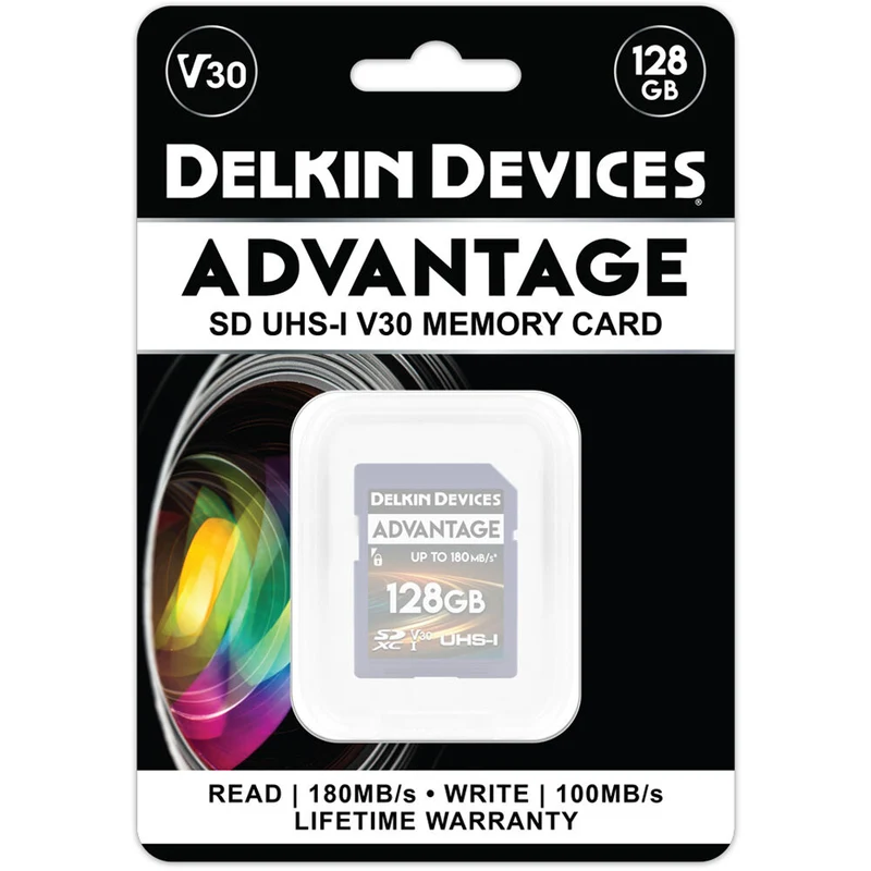 Tarjeta Delkin Devices 128GB ADVANTAGE UHS-I SDXC
