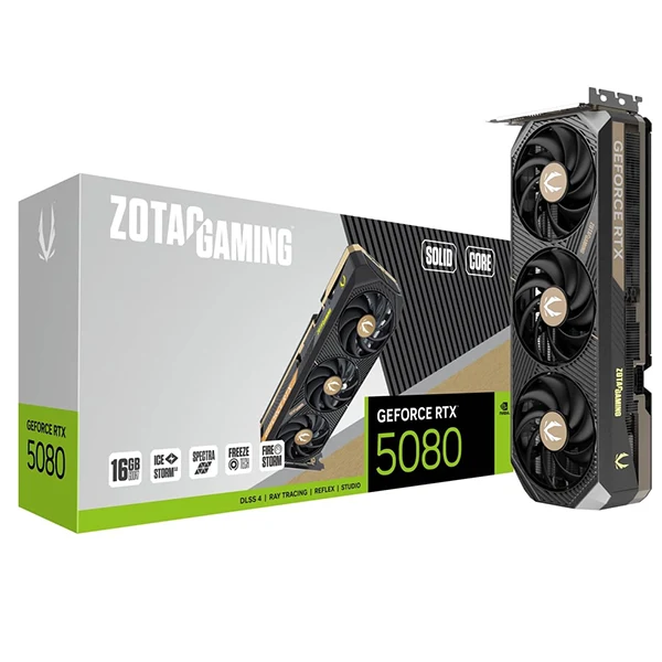 ZOTAC GAMING GeForce RTX 5080 SOLID CORE 16GB GDDR7