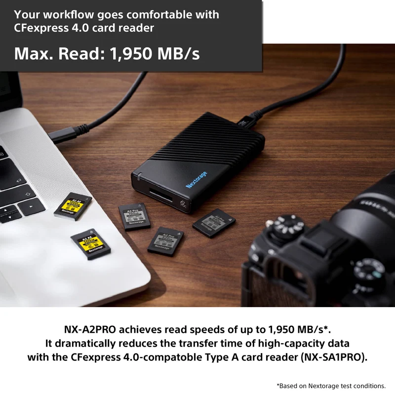 Tarjeta Nextorage 640GB NX-A2PRO CFexpress 4.0 Type A