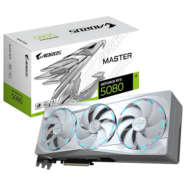 GIGABYTE AORUS GeForce RTX 5080 MASTER ICE 16G