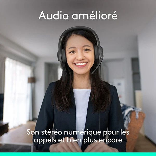 Logitech Headset H390 USB-C Black