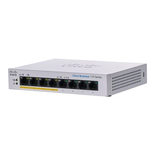 Switch Cisco Business CBS110 8 Puertos Gigabit con PoE