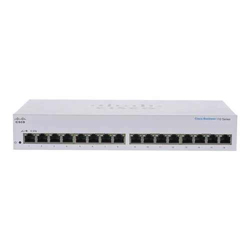 Switch Cisco Business CBS110 16 Puertos Gigabit (Rack 1U)