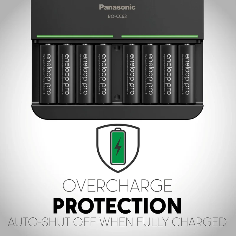 Cargador Panasonic eneloop pro Rechargeable Ni-MH con (8 AA )