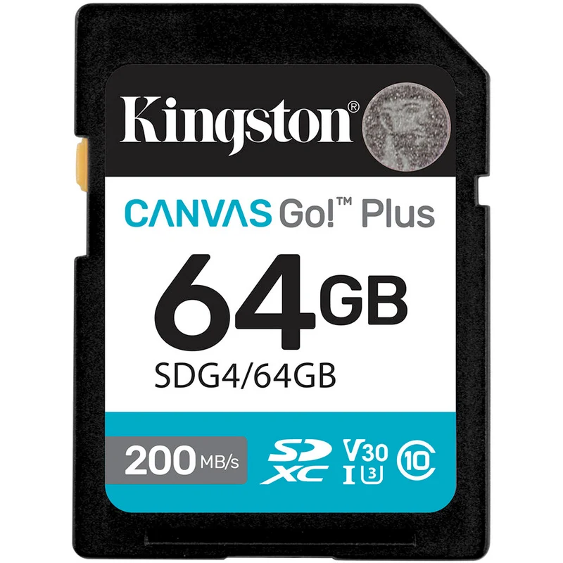 Tarjeta Kingston 64GB Canvas Go! Plus UHS-I SDXC
