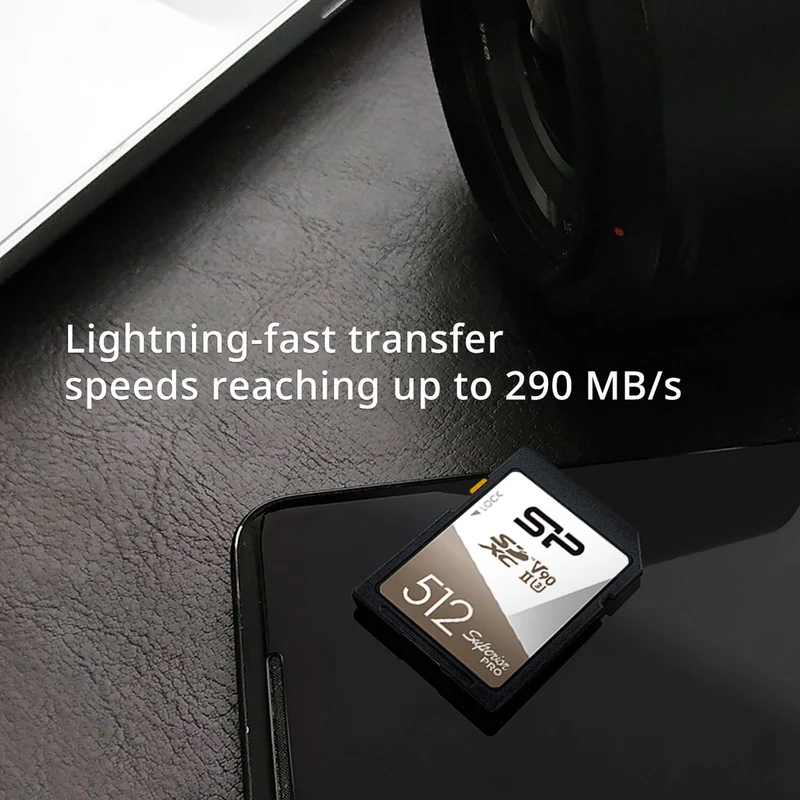 Tarjeta Silicon Power 512GB Superior Pro UHS-II SDXC