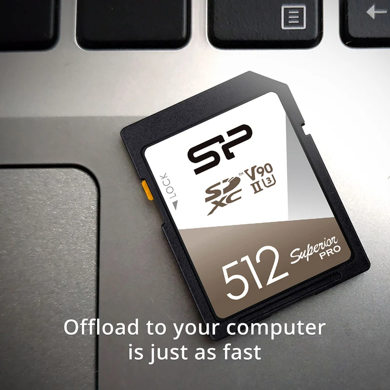 Tarjeta Silicon Power 512GB Superior Pro UHS-II SDXC