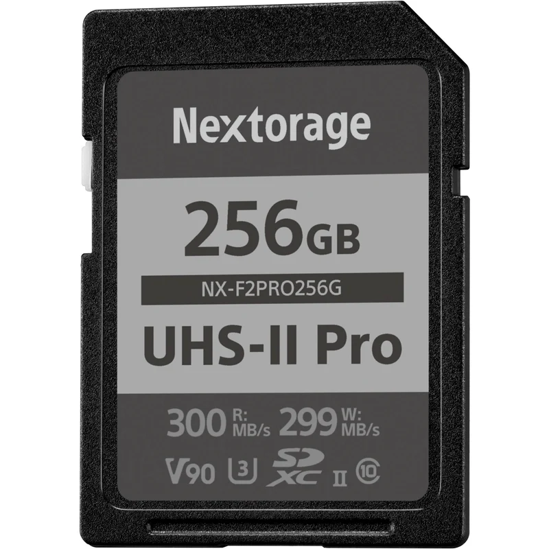 Tarjeta Nextorage 256GB NX-F2PRO Series UHS-II SDXC