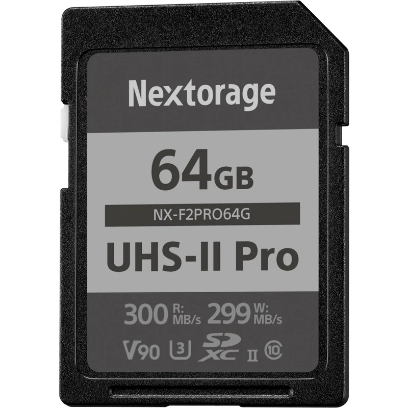 Tarjeta Nextorage 64GB NX-F2PRO Series UHS-II SDXC