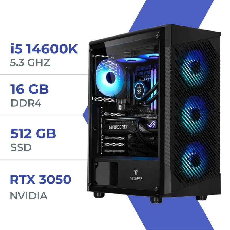 PC Gamer Techspace i5 14600K/512GB SSD/16GB/RTX 3050 6GB