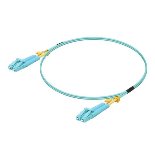 Cable de Fibra Ubiquiti 10 Gbps OM3 Duplex LC 1m Multimodo - Aqua