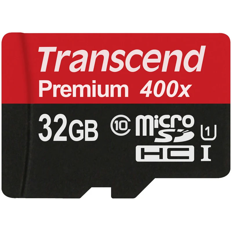 Tarjeta Transcend 32GB Premium microSDHC UHS-I con SD Adapter