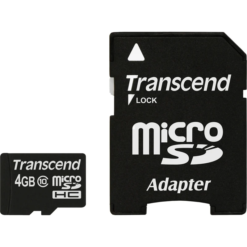 Tarjeta Transcend 4GB Premium microSDHC con SD Adapter