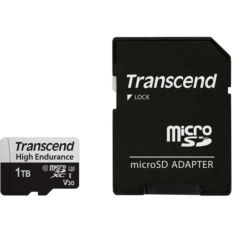 Tarjeta Transcend 1TB High Endurance 350V UHS-I microSDXC con SD Adapter