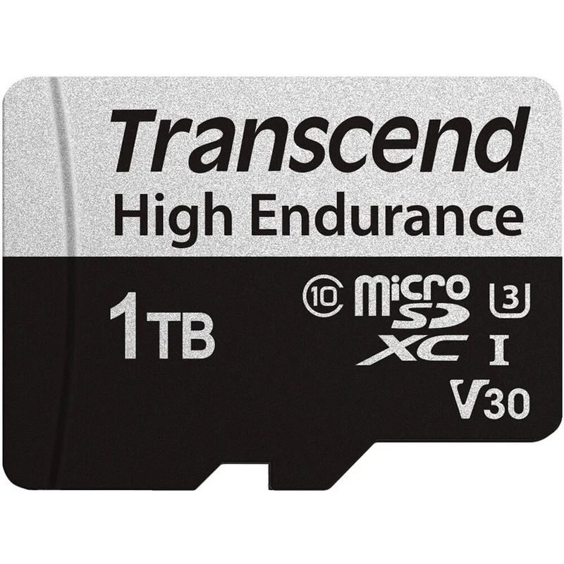 Tarjeta Transcend 1TB High Endurance 350V UHS-I microSDXC con SD Adapter