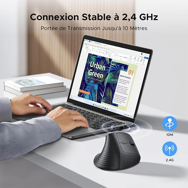 Ugreen Vertical Wireless M571 Noir (55916)