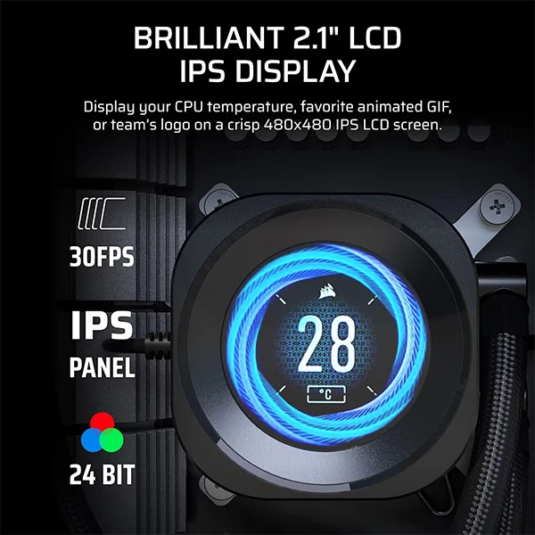 Corsair Nautilus 360 RS LCD (Noir)