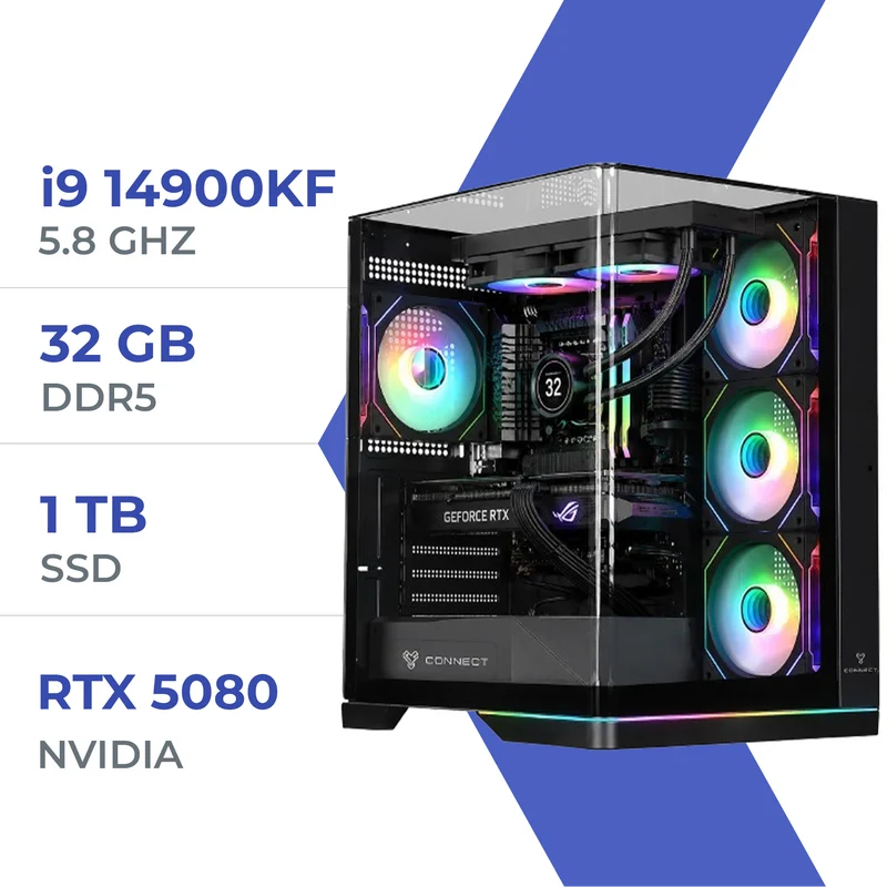 PC Gamer Techspace i9 14900KF/1TB SSD/32GB/RTX 5080