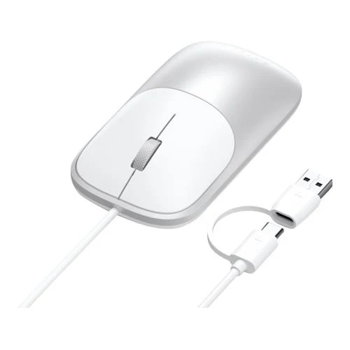 Mouse Satechi Slim LX Cableado USB-C Plateado