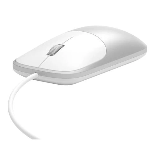 Mouse Satechi Slim LX Cableado USB-C Plateado